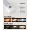 imageEZVALO Closet Lights 30 LED Rechargeable Under Cabinet Lighting Wireless 3 Color Temps Under Cabinet Lights Dimmer Motion Sensor Light Indoor for Pantry Kitchen Bedroom Woadrobe 3 PcsWhite