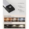 imageEZVALO Closet Lights 30 LED Rechargeable Under Cabinet Lighting Wireless 3 Color Temps Under Cabinet Lights Dimmer Motion Sensor Light Indoor for Pantry Kitchen Bedroom Woadrobe 3 PcsBlack