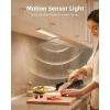 imageEZVALO Under Cabinet Lights LED Closet Lights Wireless USB Charging Motion Sensor Lighting Indoor 5700K Dimmable with Remote Control White 5 PackWarm White