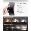 imageEZVALO LED Wall Mounted Lights 5500mAh Rechargeable Wall Sconces Lamp 3 Color Temps ampamp Remote and Touch Control 360Rotation Dimmable Cordless Wall Light for Bedroom Reading Study Bedside 3 PackBlack