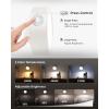 imageEZVALO LED Wall Mounted Lights 5500mAh Rechargeable Wall Sconces Lamp 3 Color Temps ampamp Remote and Touch Control 360Rotation Dimmable Cordless Wall Light for Bedroom Reading Study Bedside 3 PackWhite