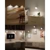 imageEZVALO LED Wall Mounted Lights 5500mAh Rechargeable Wall Sconces Lamp 3 Color Temps ampamp Remote and Touch Control 360Rotation Dimmable Cordless Wall Light for Bedroom Reading Study Bedside 3 PackWhite