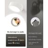 imageEZVALO LED Wall Mounted Lights 5500mAh Rechargeable Wall Sconces Lamp 3 Color Temps ampamp Remote and Touch Control 360Rotation Dimmable Cordless Wall Light for Bedroom Reading Study Bedside 3 PackWhite