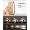 imageEZVALO LED Wall Mounted Lights 5500mAh Rechargeable Wall Sconces Lamp 3 Color Temps ampamp Remote and Touch Control 360Rotation Dimmable Cordless Wall Light for Bedroom Reading Study Bedside 3 PackWood