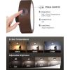 imageEZVALO LED Wall Mounted Lights 5500mAh Rechargeable Wall Sconces Lamp 3 Color Temps ampamp Remote and Touch Control 360Rotation Dimmable Cordless Wall Light for Bedroom Reading Study Bedside 3 PackBlack Walnut