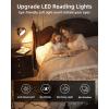 imageEZVALO LED Wall Mounted Lights 5500mAh Rechargeable Wall Sconces Lamp 3 Color Temps ampamp Remote and Touch Control 360Rotation Dimmable Cordless Wall Light for Bedroom Reading Study Bedside 3 PackBlack Walnut