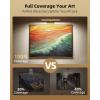 imageEZVALO Picture Light for Wall 4800mAh Rechargeable Wireless Remote Battery Lights for Painting 16In Dimmable Magnetic LED Art Display Light Colors Temperatures for Gallery Living RoomHallwayGold
