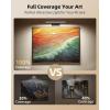 imageEZVALO Picture Light for Wall 4800mAh Rechargeable Wireless Remote Battery Lights for Painting 16In Dimmable Magnetic LED Art Display Light Colors Temperatures for Gallery Living RoomHallwayBlack