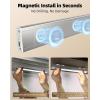imageEZVALO Under Cabinet Lighting Wireless 80 LED Rechargeable Motion Sensor Light Indoor Under Counter Lights for Kitchen 3 Color Temps Dimmable Closet Lights with Battery Indicator10 inch10 inch  6Pack