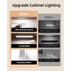 imageEZVALO 6Pack Under Cabinet Lighting with Charging Station 2000mAh Rechargeable Wireless Motion Sensor Lights 3 Color Temps Dimmable Timer Magnetic with Remote Control for Kitchen Closet Stair6 Pack