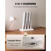 imageEZVALO 6Pack Under Cabinet Lighting with Charging Station 2000mAh Rechargeable Wireless Motion Sensor Lights 3 Color Temps Dimmable Timer Magnetic with Remote Control for Kitchen Closet Stair6Pack with Station