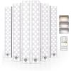 imageEZVALO 6Pack Under Cabinet Lighting with Charging Station 2000mAh Rechargeable Wireless Motion Sensor Lights 3 Color Temps Dimmable Timer Magnetic with Remote Control for Kitchen Closet Stair6 Pack