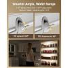 imageEZVALO Motion Sensor Closet Lights 2 Pack Rechargeable LED Lights with Rotatable Sensor GlareFree 3 Color Temps ampamp Dimmable Magnetic Under Cabinet Lighting for Closet Pantry2Pack
