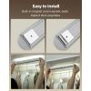 imageEZVALO Motion Sensor Closet Lights 2 Pack Rechargeable LED Lights with Rotatable Sensor GlareFree 3 Color Temps ampamp Dimmable Magnetic Under Cabinet Lighting for Closet Pantry1Pack