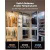imageEZVALO Motion Sensor Closet Lights 2 Pack Rechargeable LED Lights with Rotatable Sensor GlareFree 3 Color Temps ampamp Dimmable Magnetic Under Cabinet Lighting for Closet Pantry1Pack