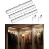 image:imageEZVALO 17Inch LED Motion Sensor Closet Light Rechargeable 3600mAh Battery 150 Lumens NoGlare Curved 3 Color Temperatures amp Dimmable Cabinet Light for Wardrobes amp Shelves13inch
