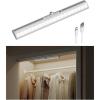 image:imageEZVALO 17Inch LED Motion Sensor Closet Light Rechargeable 3600mAh Battery 150 Lumens NoGlare Curved 3 Color Temperatures amp Dimmable Cabinet Light for Wardrobes amp Shelves15inch