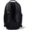 imageUnder Armour Unisex Hustle 50 Backpack004 Black  Black Medium Heather  Metallic Gold Luster