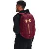 imageUnder Armour Unisex Hustle 50 BackpackLeague Red 626Metallic Gold