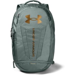 imageUnder Armour Unisex Hustle 50 BackpackLichen Blue 424Metallic Gold Luster