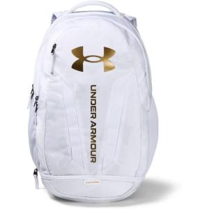 imageUnder Armour Unisex Hustle 50 BackpackWhite 101Metallic Gold Luster