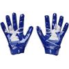 imageUnder Armour Mens F8 Football Gloves400  Royal  Metallic Silver