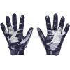 imageUnder Armour Mens F8 Football Gloves410  Midnight Navy  Metallic Silver