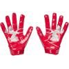 imageUnder Armour Mens F8 Football Gloves600  Red  Metallic Silver