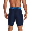 imageUnder Armour Mens MultiPack Performance Tech Boxerjock Brief 9quot Inseam AllDay Comfort ampamp SoftAcademy Blue 408Blue Circuit