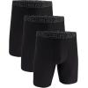 imageUnder Armour Mens MultiPack Performance Tech Boxerjock Brief 9quot Inseam AllDay Comfort ampamp SoftBlack Solid  Core 3 Pack