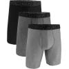 imageUnder Armour Mens MultiPack Performance Tech Boxerjock Brief 9quot Inseam AllDay Comfort ampamp SoftSteel Heather 3 Pack