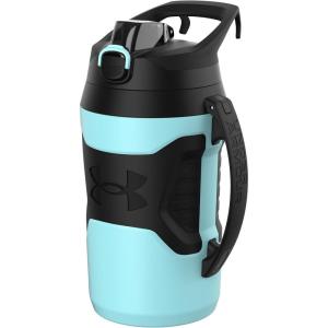 imageUnder Armour Half Gallon Water Bottle Insulated 64oz Insulated Water Bottle with Handle Sports Water Jug Fence Hook Leak Resistant for Baseball Football ampamp MoreBreeze Blue