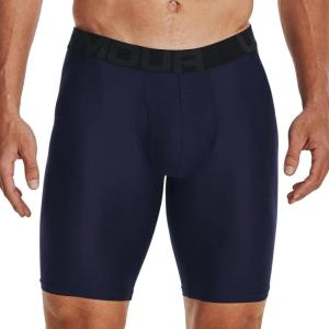 imageUnder Armour Mens MultiPack Performance Tech Boxerjock Brief 9quot Inseam AllDay Comfort ampamp Soft410 Midnight Navy   Mod Gray Light Heather