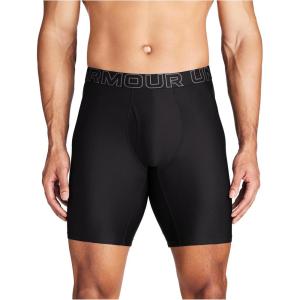 imageUnder Armour Mens MultiPack Performance Tech Boxerjock Brief 9quot Inseam AllDay Comfort ampamp SoftBlack Solid  Core 3 Pack