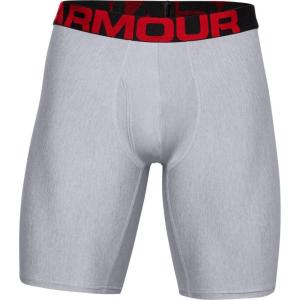 imageUnder Armour Mens MultiPack Performance Tech Boxerjock Brief 9quot Inseam AllDay Comfort ampamp SoftMod Gray Light Heather 011Jet Gray Light Heather