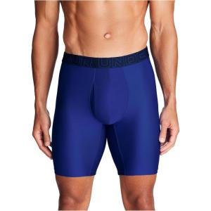 imageUnder Armour Mens MultiPack Performance Tech Boxerjock Brief 9quot Inseam AllDay Comfort ampamp SoftRoyal Solid 3 Pack