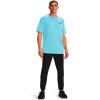 imageUnder Armour Mens Sportstyle Colorblock TShirt433 Glacier Blue  Black  Black
