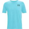 imageUnder Armour Mens Sportstyle Colorblock TShirt433 Glacier Blue  Black  Black