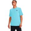 imageUnder Armour Mens Sportstyle Colorblock TShirt433 Glacier Blue  Black  Black
