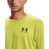 imageUnder Armour Mens Sportstyle Colorblock TShirt743 Lime Yellow   Black