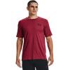 imageUnder Armour Mens Sportstyle Colorblock TShirtBlack Rose Medium Heather 664Black