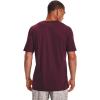 imageUnder Armour Mens Sportstyle Colorblock TShirtDark Maroon 602Black