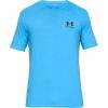 imageUnder Armour Mens Sportstyle Colorblock TShirtEther Blue Medium Heather 452Black