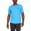 imageUnder Armour Mens Sportstyle Colorblock TShirtEther Blue Medium Heather 452Black