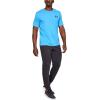imageUnder Armour Mens Sportstyle Colorblock TShirtEther Blue Medium Heather 452Black