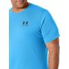 imageUnder Armour Mens Sportstyle Colorblock TShirtEther Blue Medium Heather 452Black