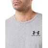 imageUnder Armour Mens Sportstyle Colorblock TShirtSteel Light Heather 036Black