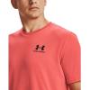 imageUnder Armour Mens Sportstyle Colorblock TShirtVenom Red 690Black