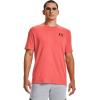 imageUnder Armour Mens Sportstyle Colorblock TShirtVenom Red 690Black