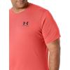 imageUnder Armour Mens Sportstyle Colorblock TShirtVenom Red 690Black